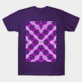 Purple Digital Kaleidoscope T-Shirt
